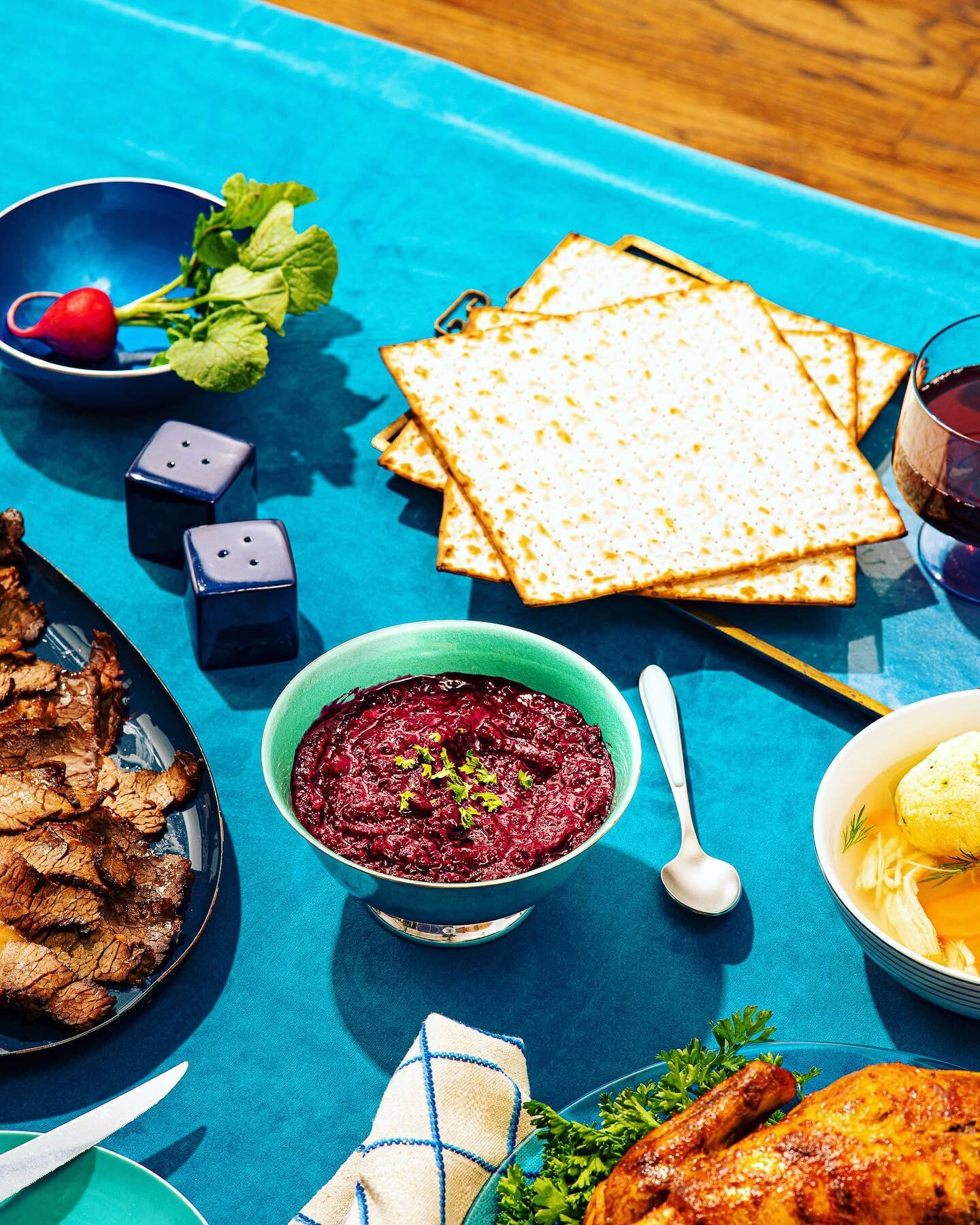 A pretty Passover spread featuring the delicious @therealpastramiqueen for @goldbelly