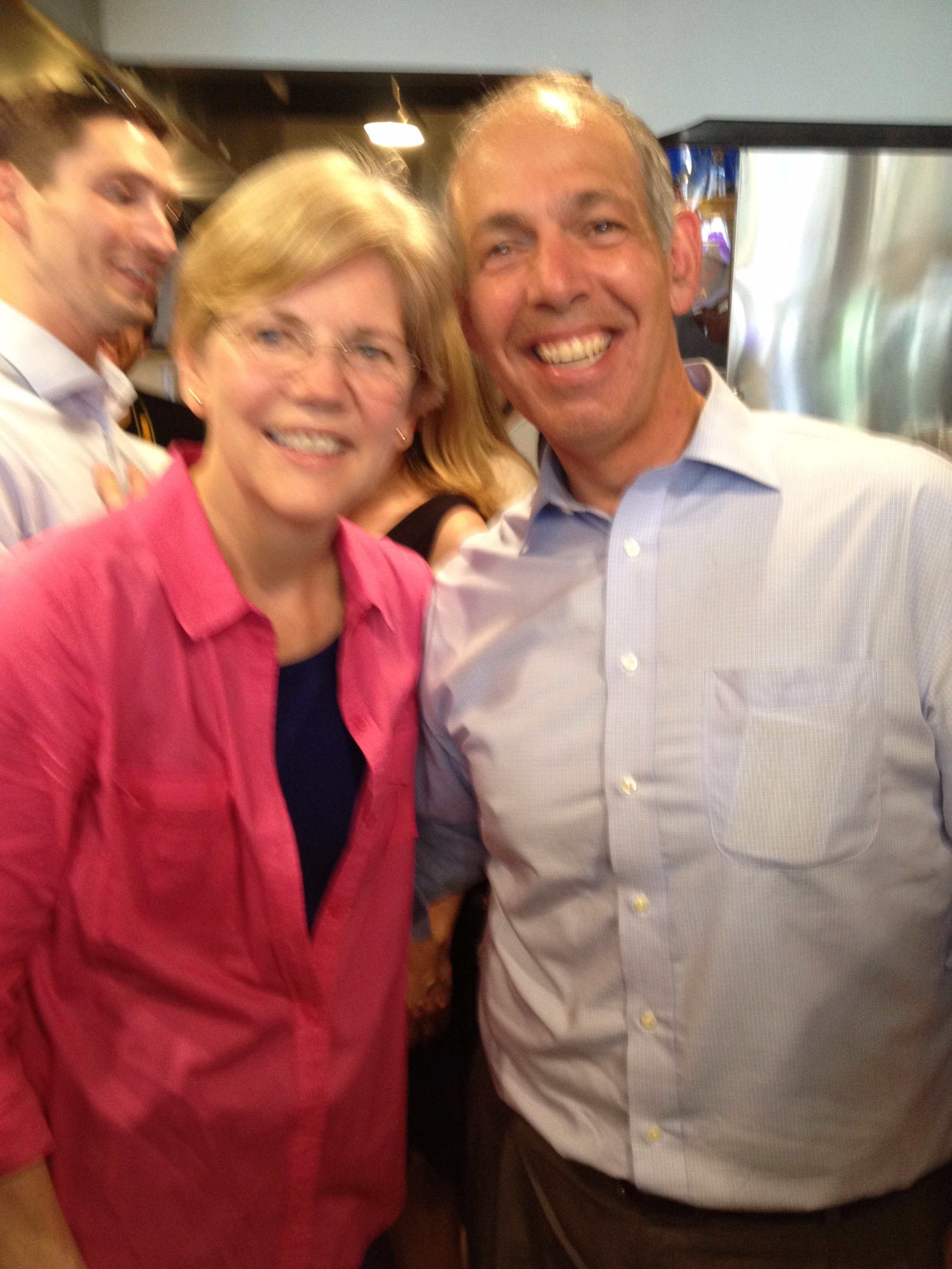 Charles with U.S. Senator Elizabeth Warren 