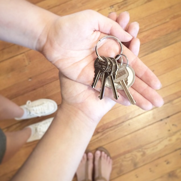 The day we got our keys!