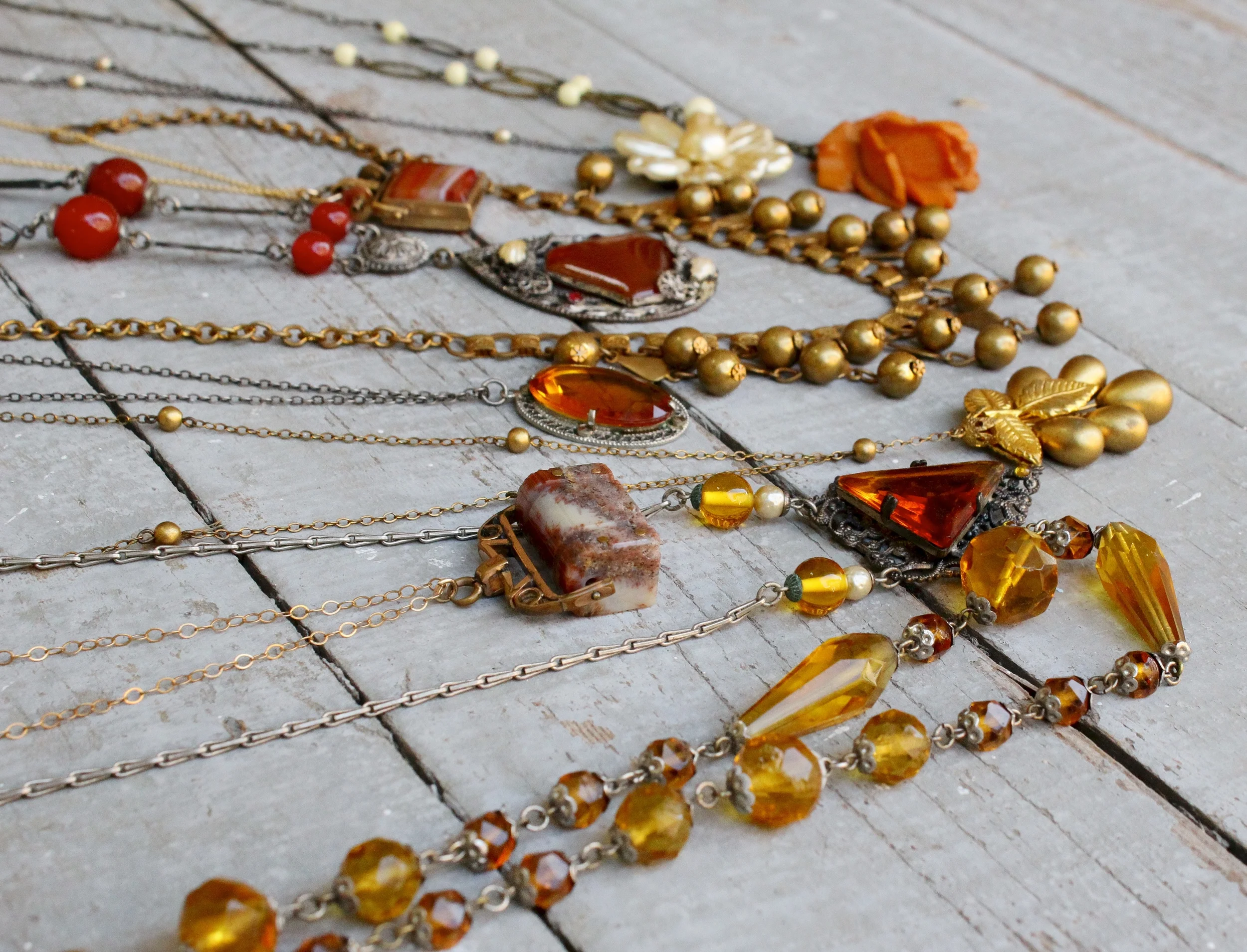 Victorian-Edwardian-Art Deco Necklaces
