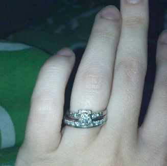 My best friend's husband got her a wedding anniversary gift from MJV, a 1940s diamond ring that looks absolutely perfect on her.