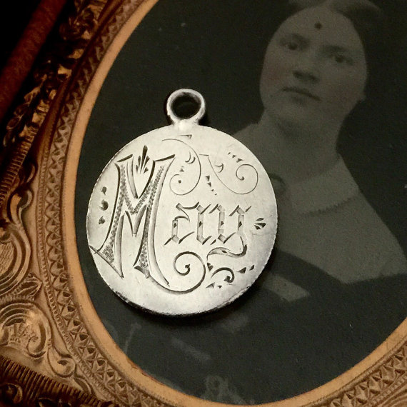 Antique Engraved Love Token via LuxeVieuxLoft