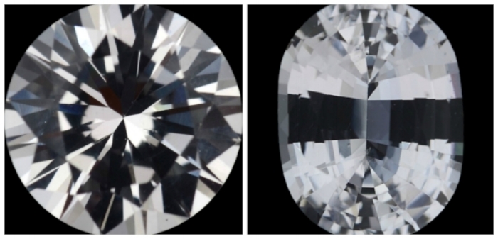 --> 1.46 Carat White Sapphire, and 1.5 Carat White Sapphire