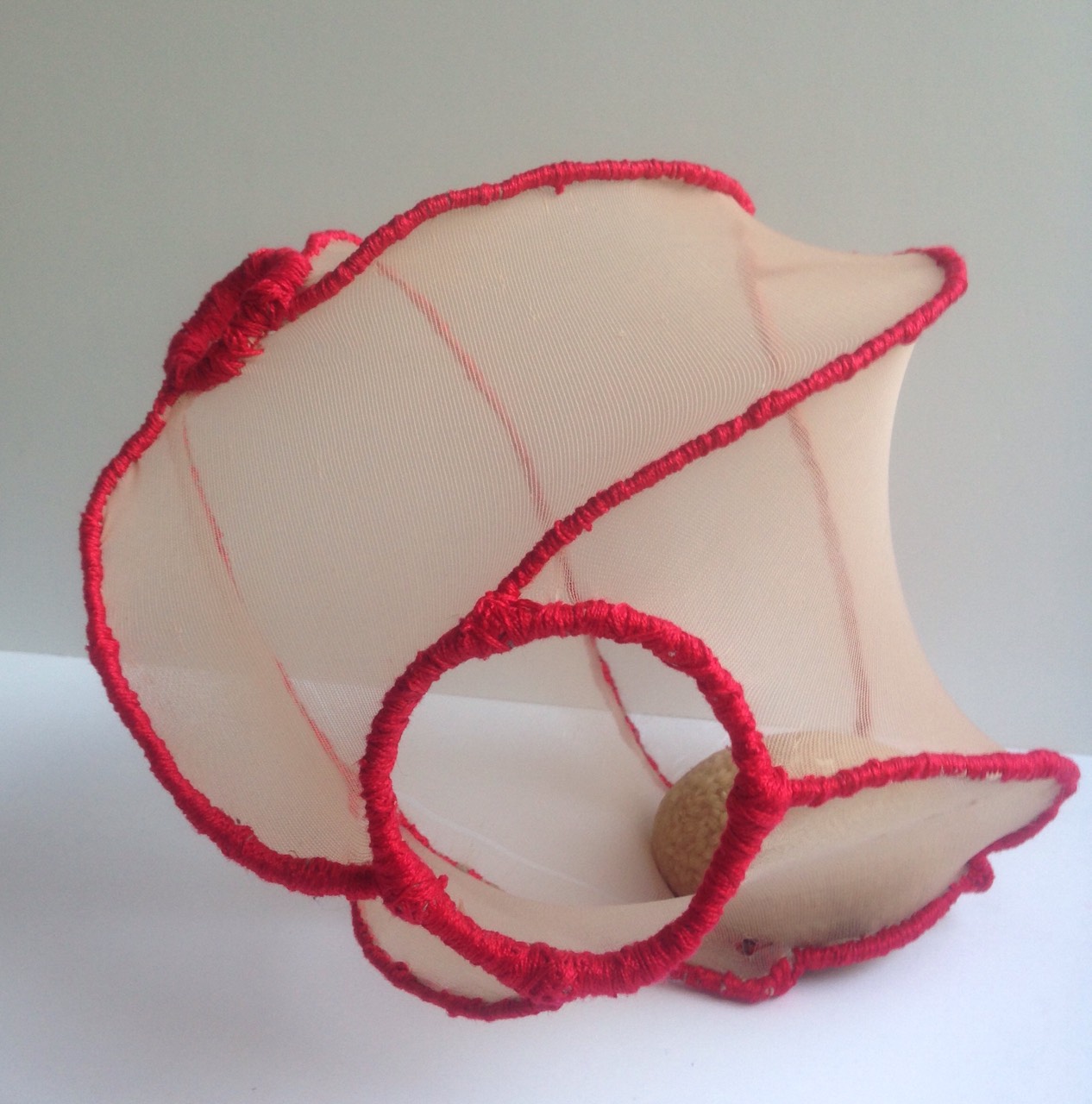 lo aprehendido sculpture I bronze, rice, thread and tights 27 x 24 x 21cm