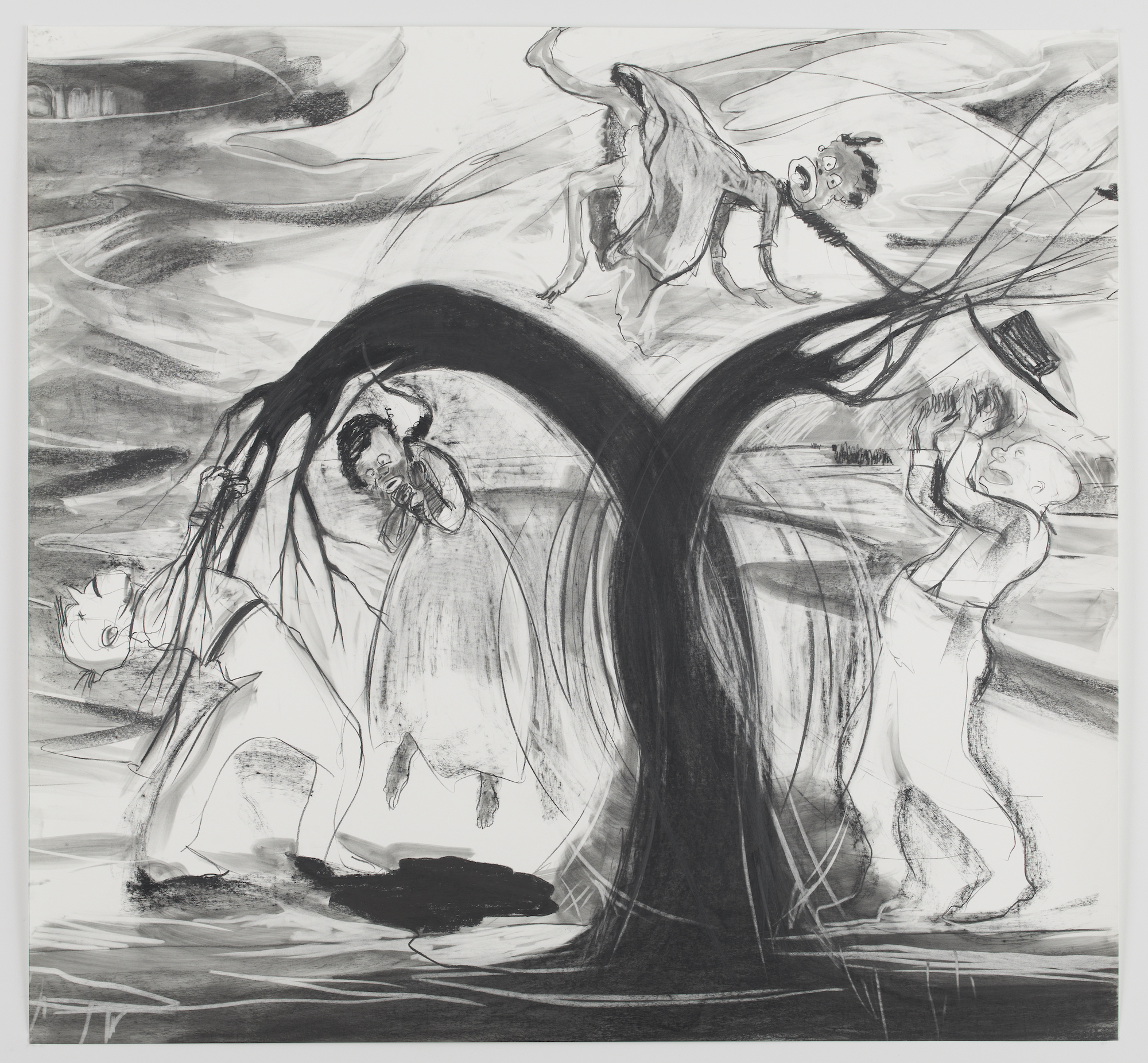  Kara Walker,&nbsp; The Daily Constitution 1878 , 2011. Graphite and pastel on paper, 72 x 77.75 inches. 
