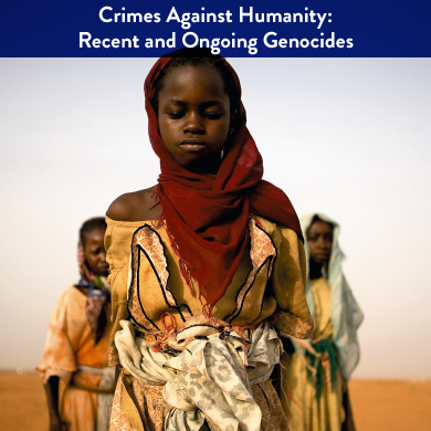 Through specific themes students will investigate recent and ongoing genocides in Darfur, Rwanda, Bosnia, and Cambodia. Exercises include researching and designing a Rwanda Gacaca court in the classroom, creating a refugee camp, evaluating resilienc…