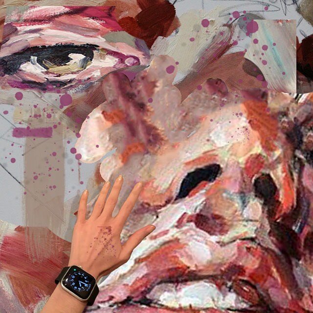 To see the world beyond the skies, to know the mind behind the eyes.. #neilgaimanquote #wip #largescale #painting