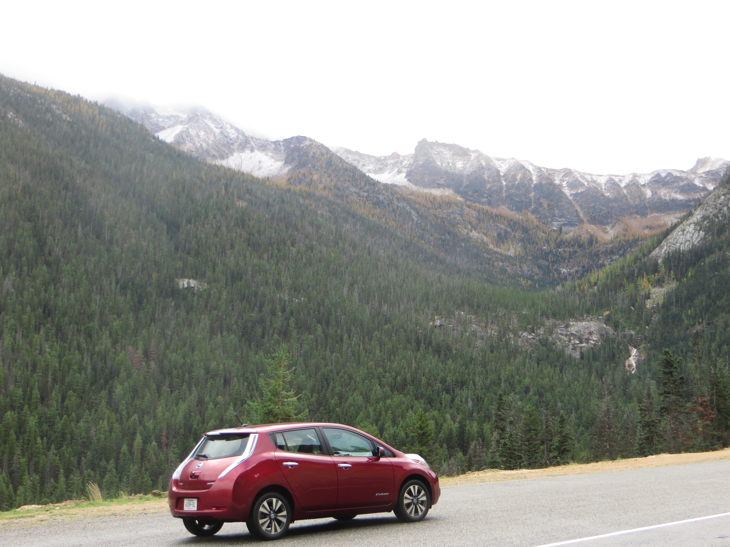 Taking in the natural beauty of the North Cascades Highway. EVs really can go anywhere.