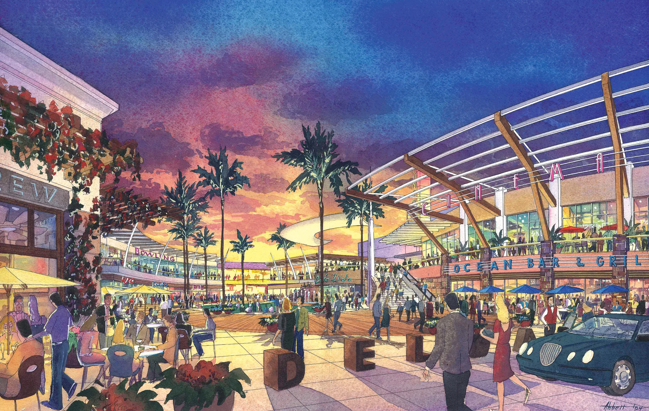 Del Amo Fashion Center, in Torrance, CA, with RTKL.