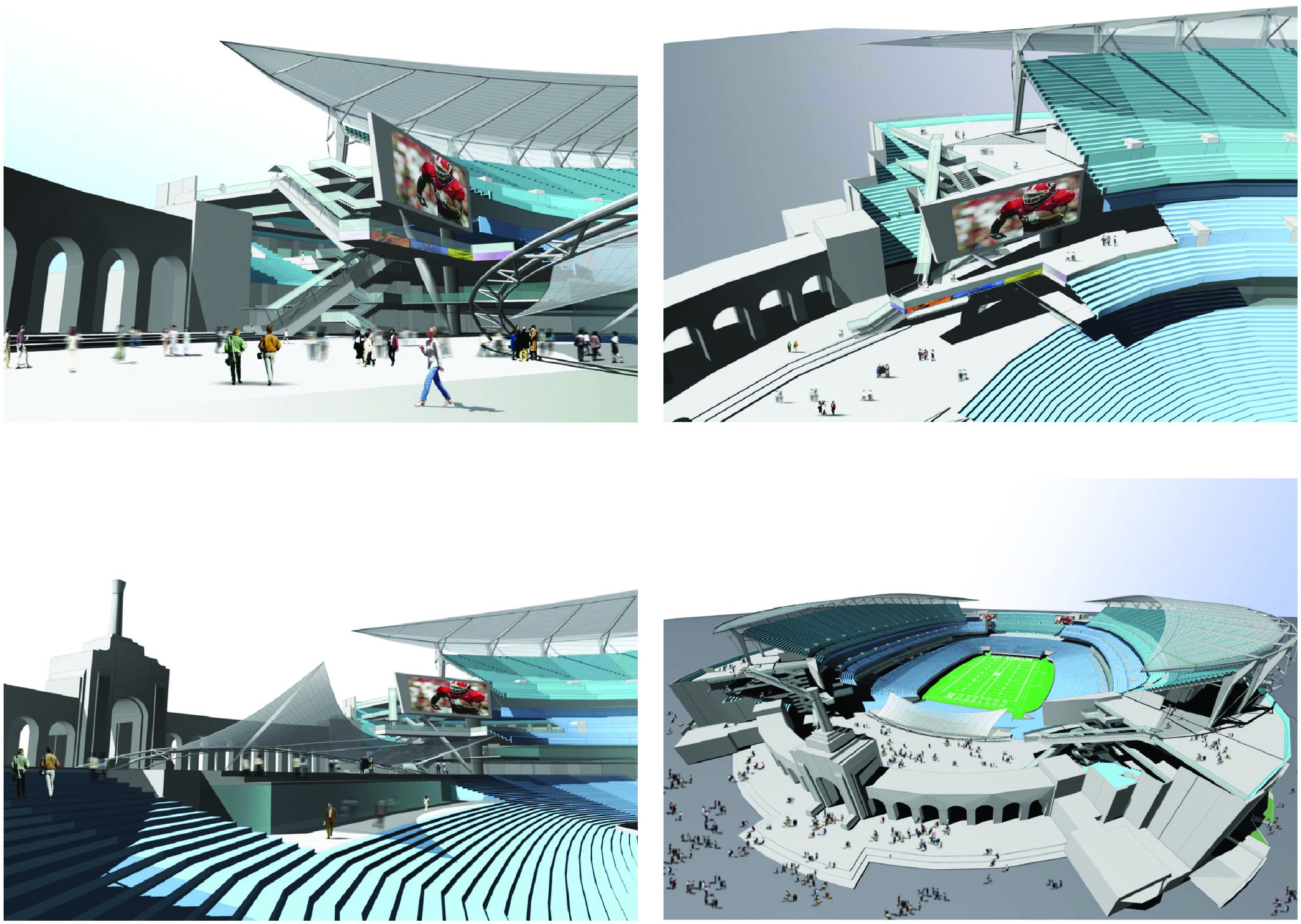 Los Angeles Memorial Coliseum Renovation, with RTKL.