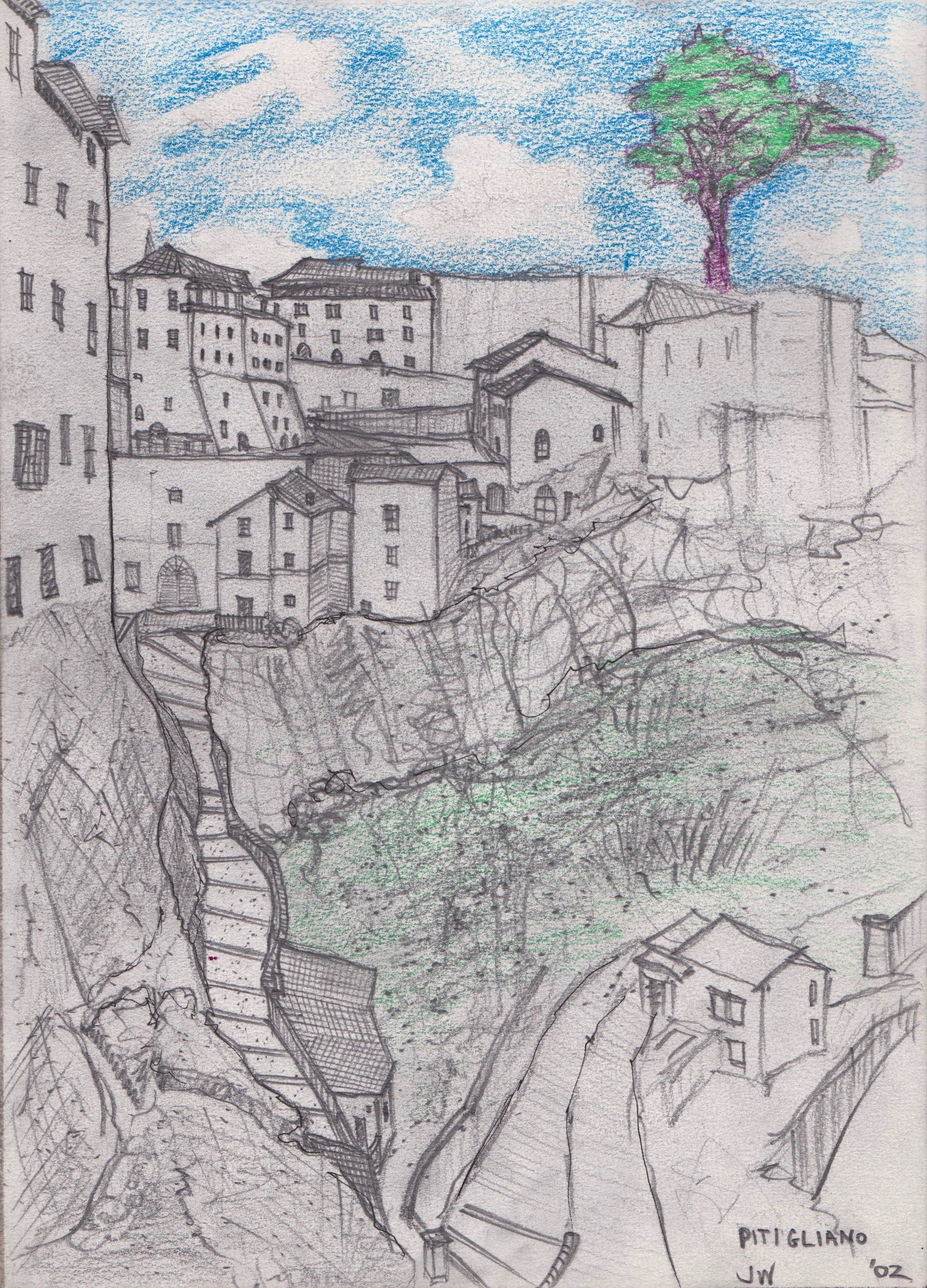 Hillside - Pitigliano, Italy.