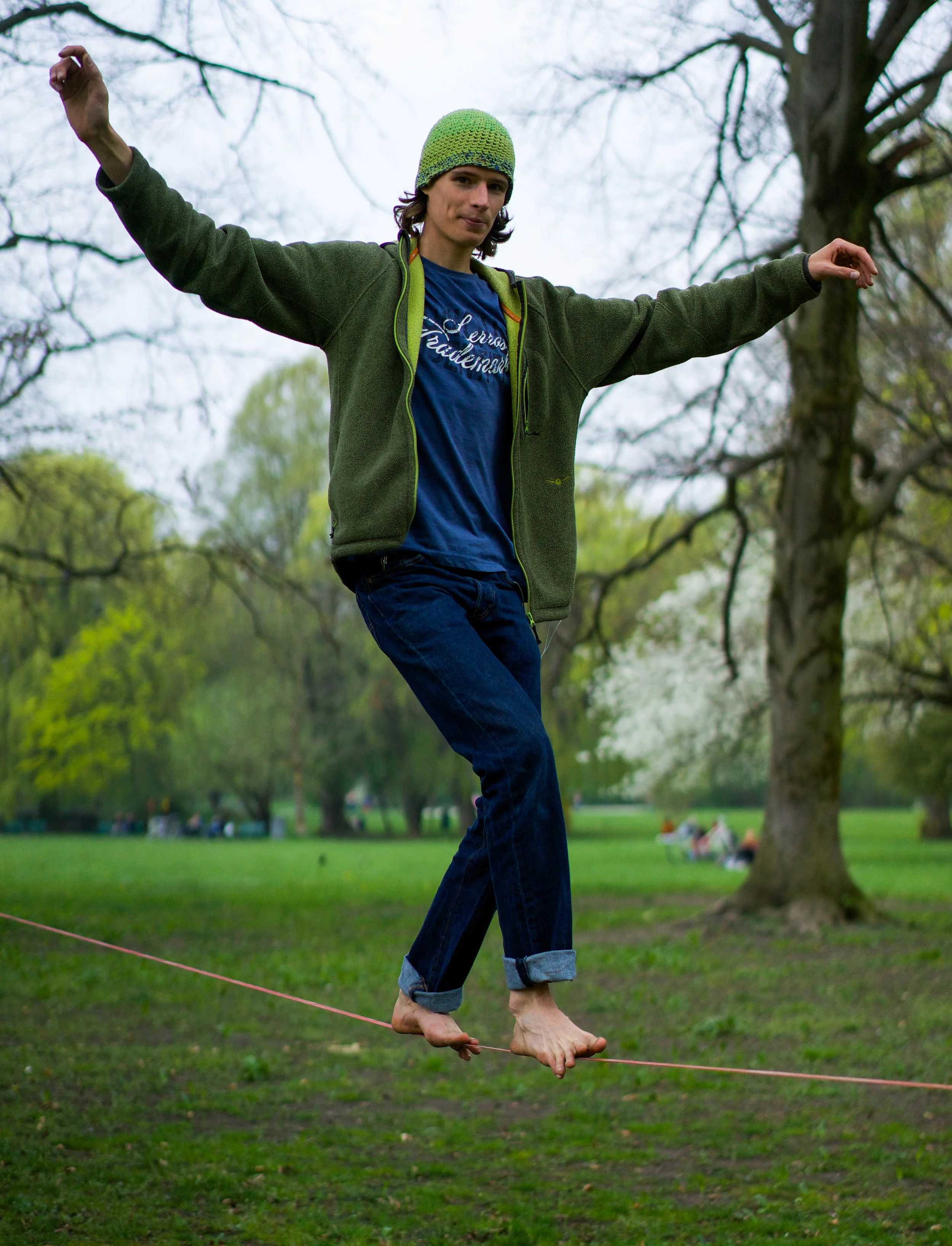 Tightrope Walk in the Park - Munich