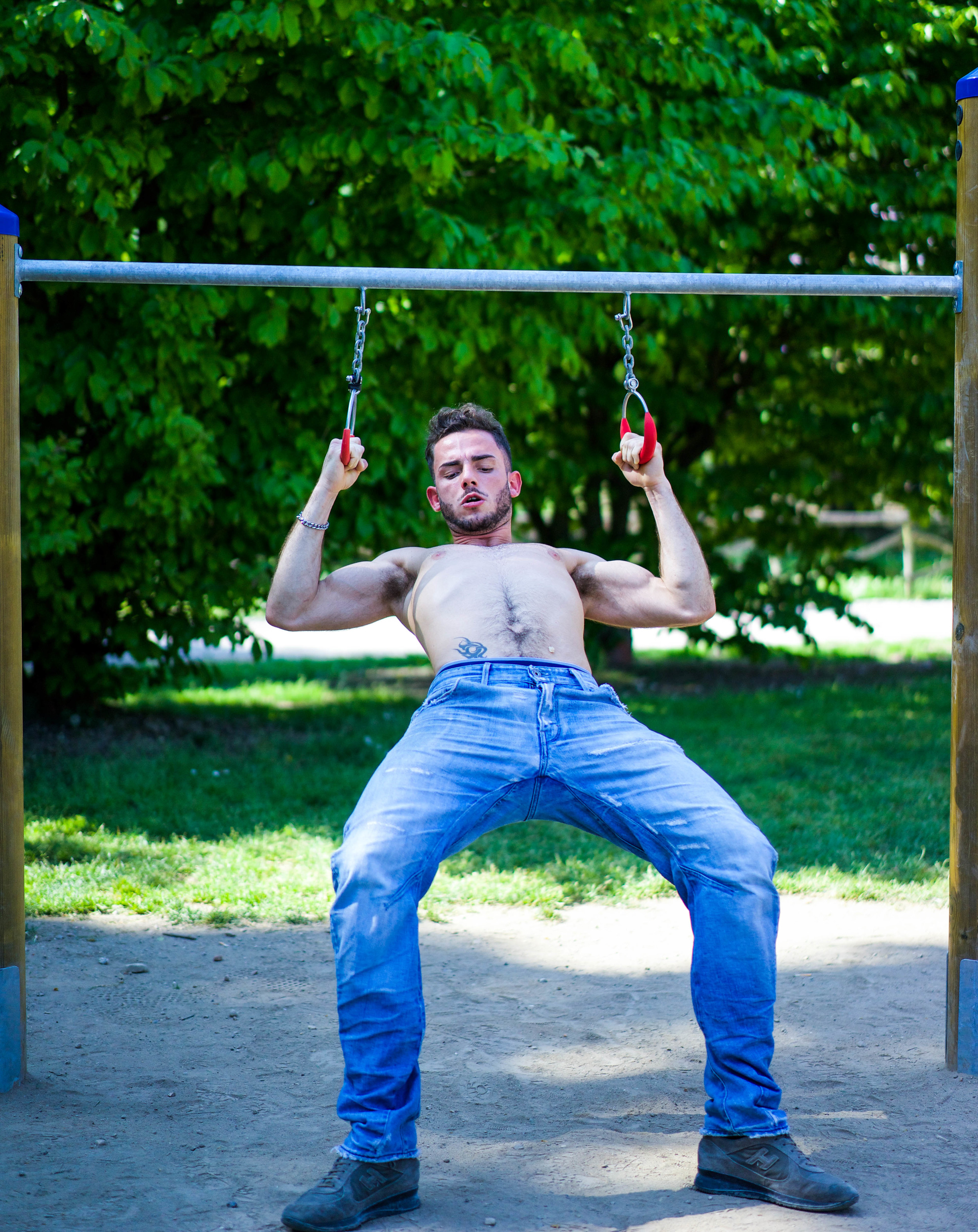Man Exercising in Park - Milan