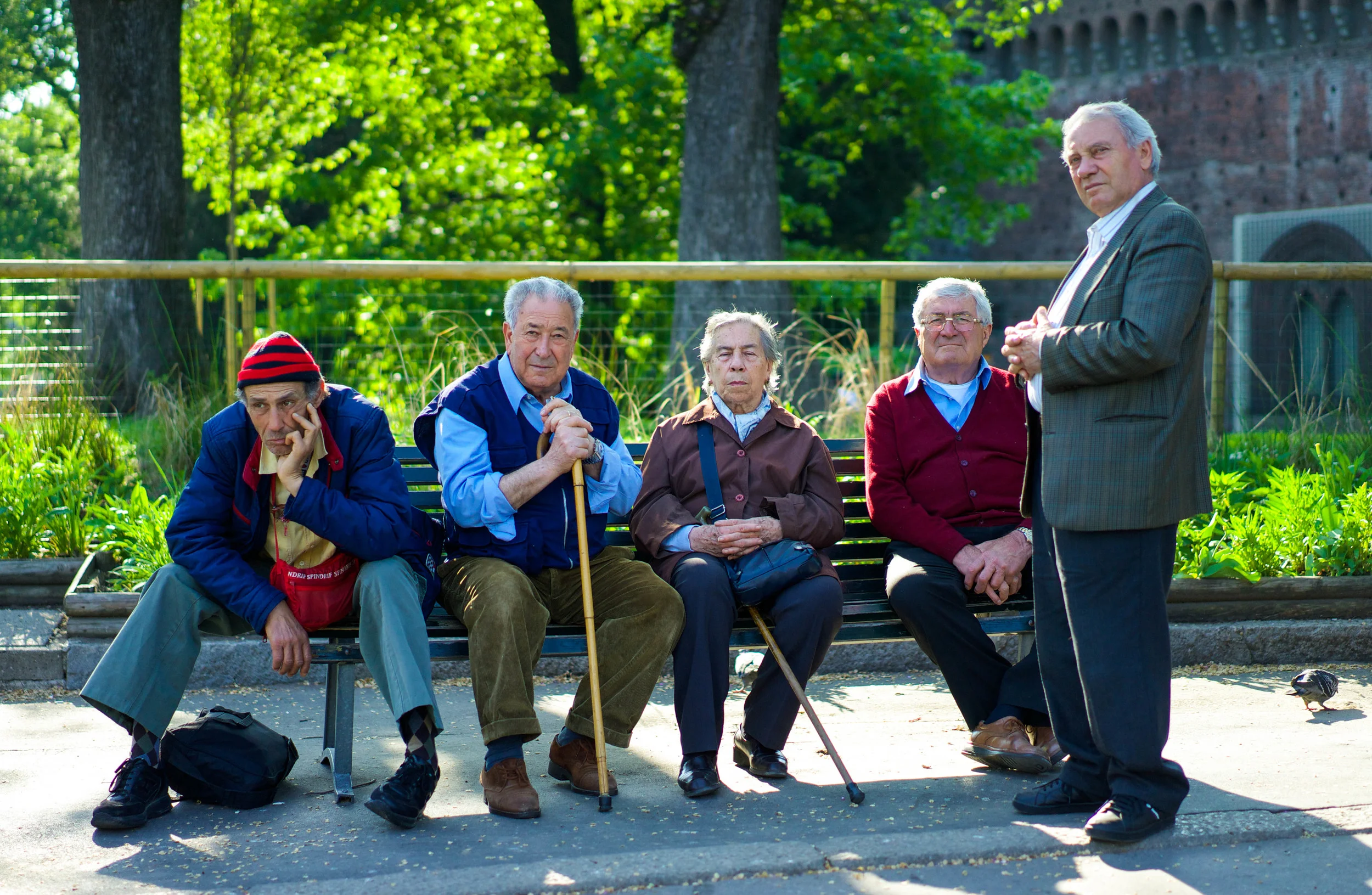 Old Men Waiting - Milan