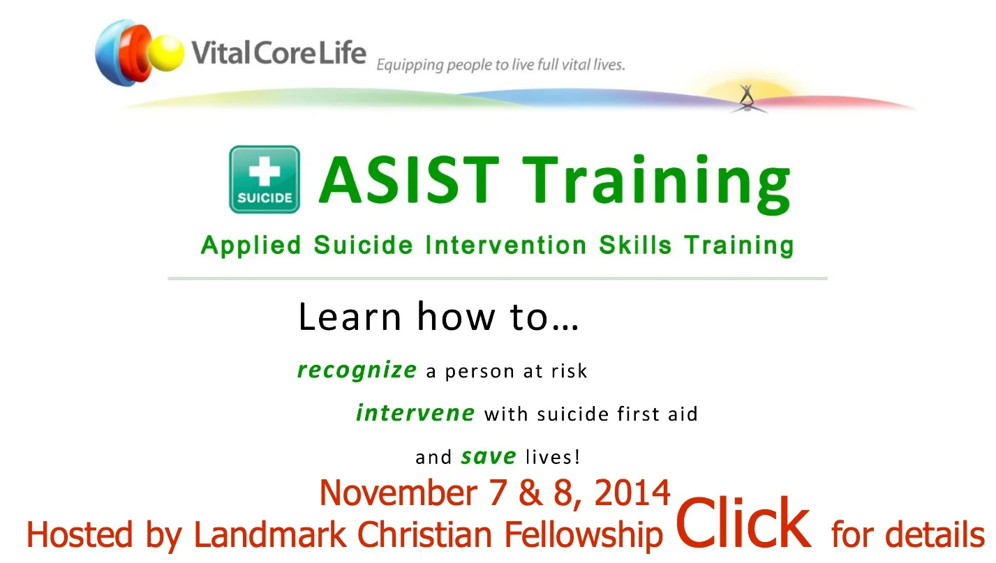 ASIST (Applied Suicide Intervention Skills Training) Course