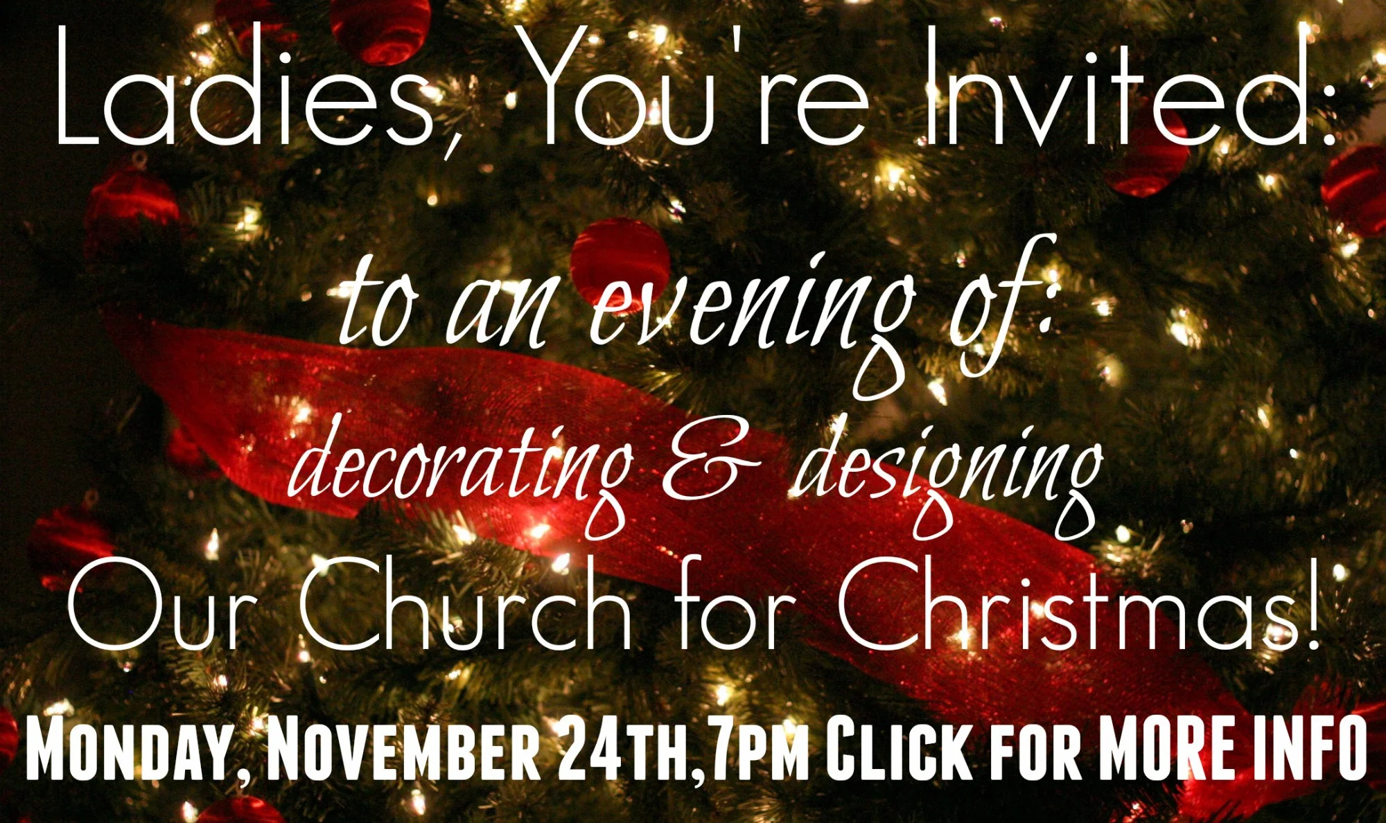 Ladies Christmas Decorating Evening