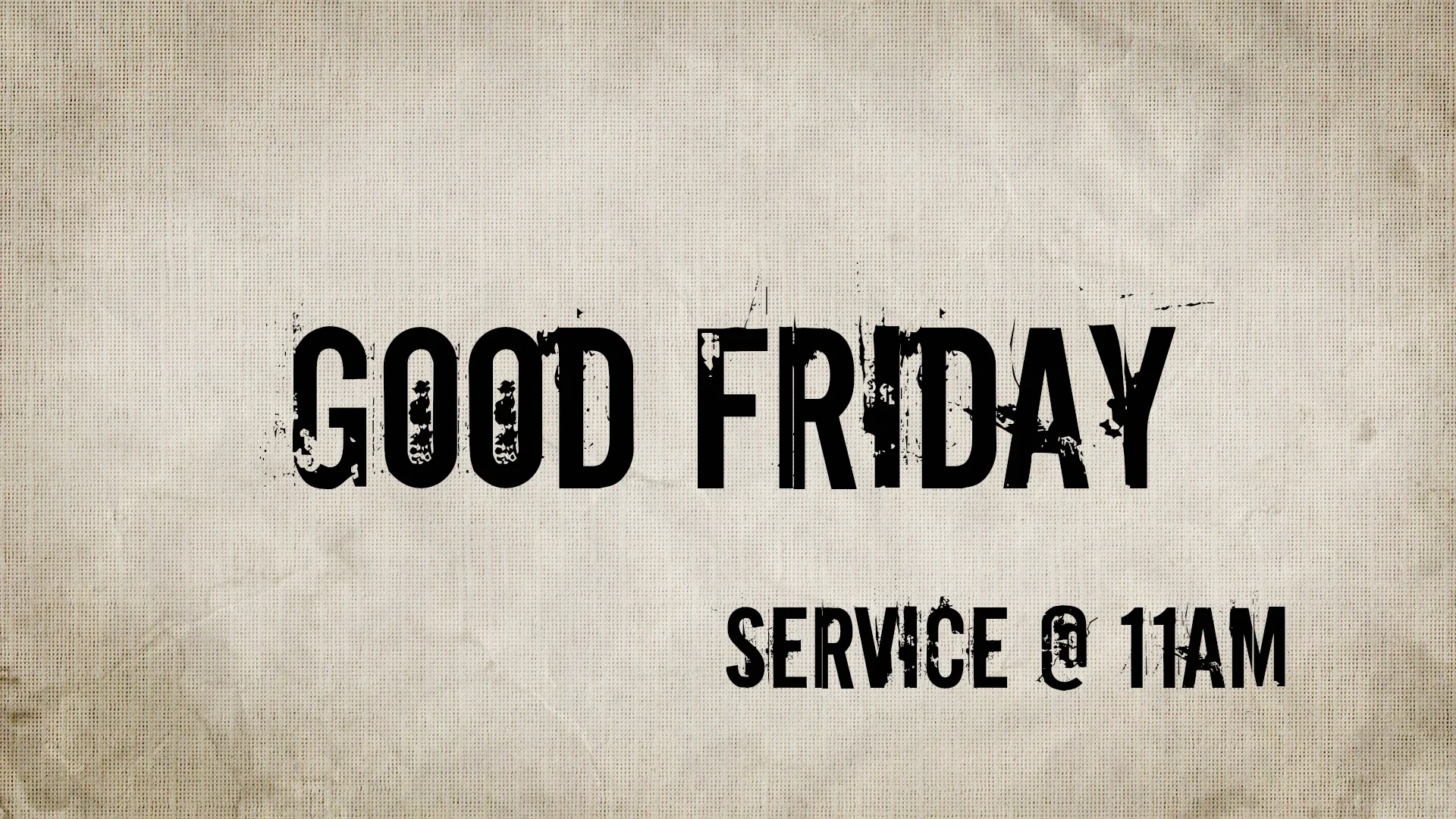 Good Friday Service