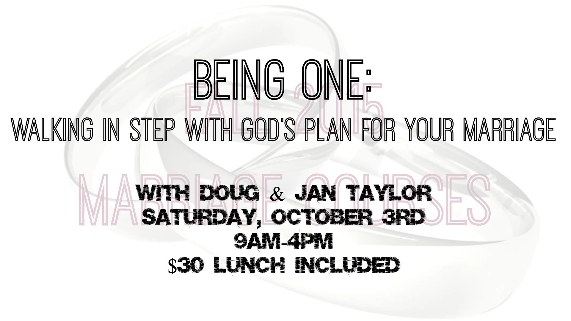 Marriage Workshop w/ Doug & Jan Taylor