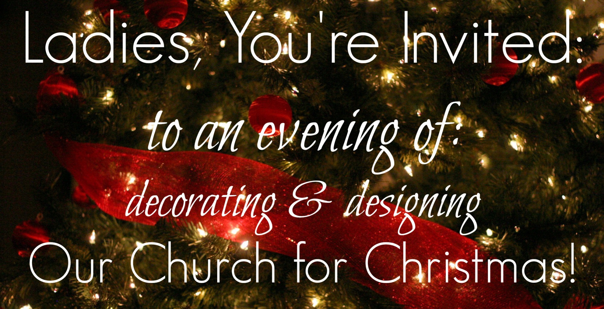 Women's Church Decorating Evening
