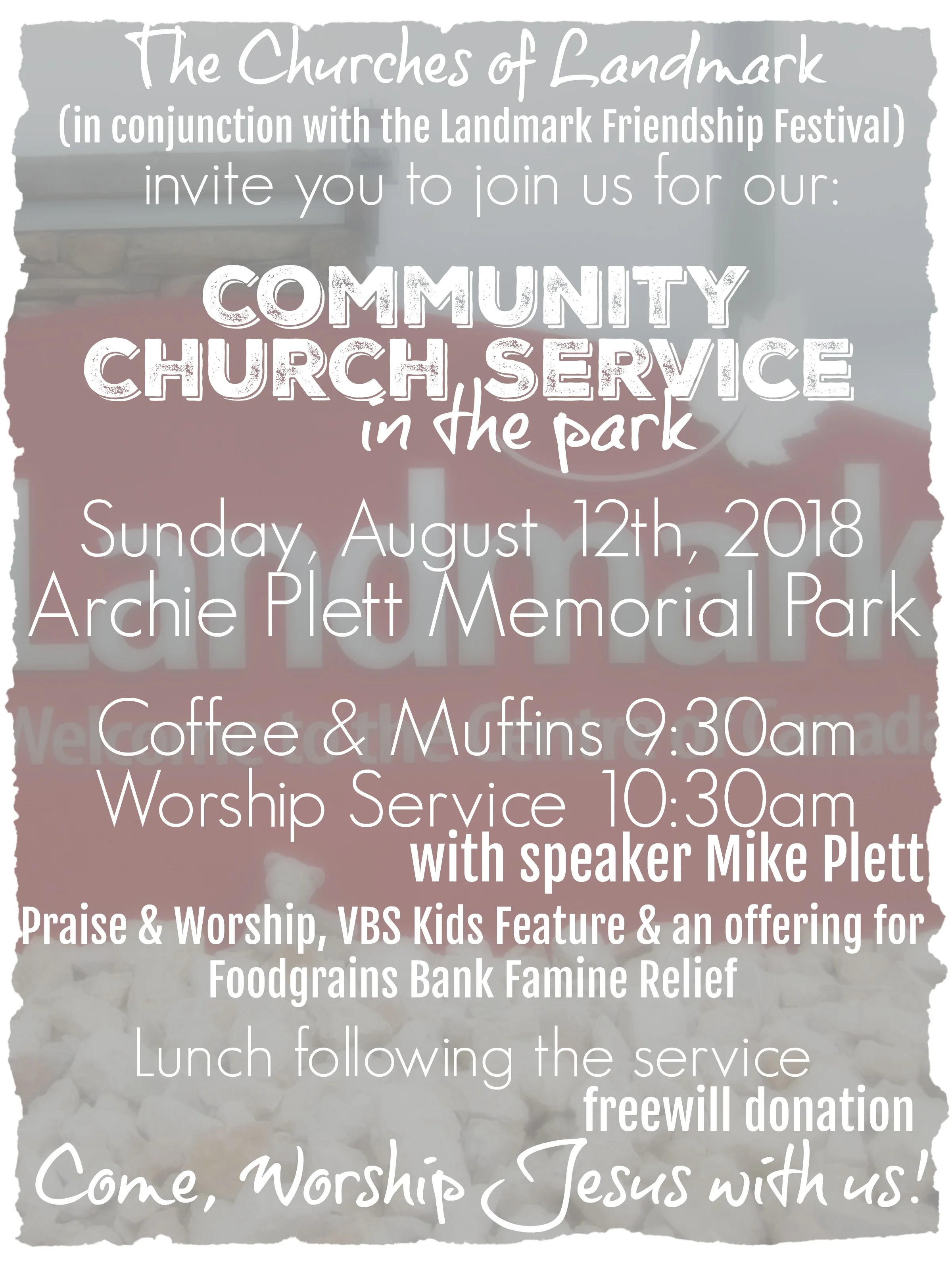 Sunday Worship in the Park
