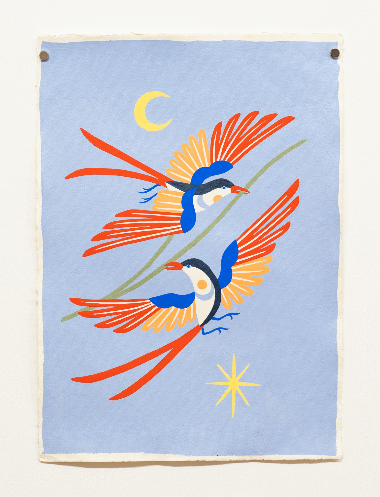Birds with Prairie Grass