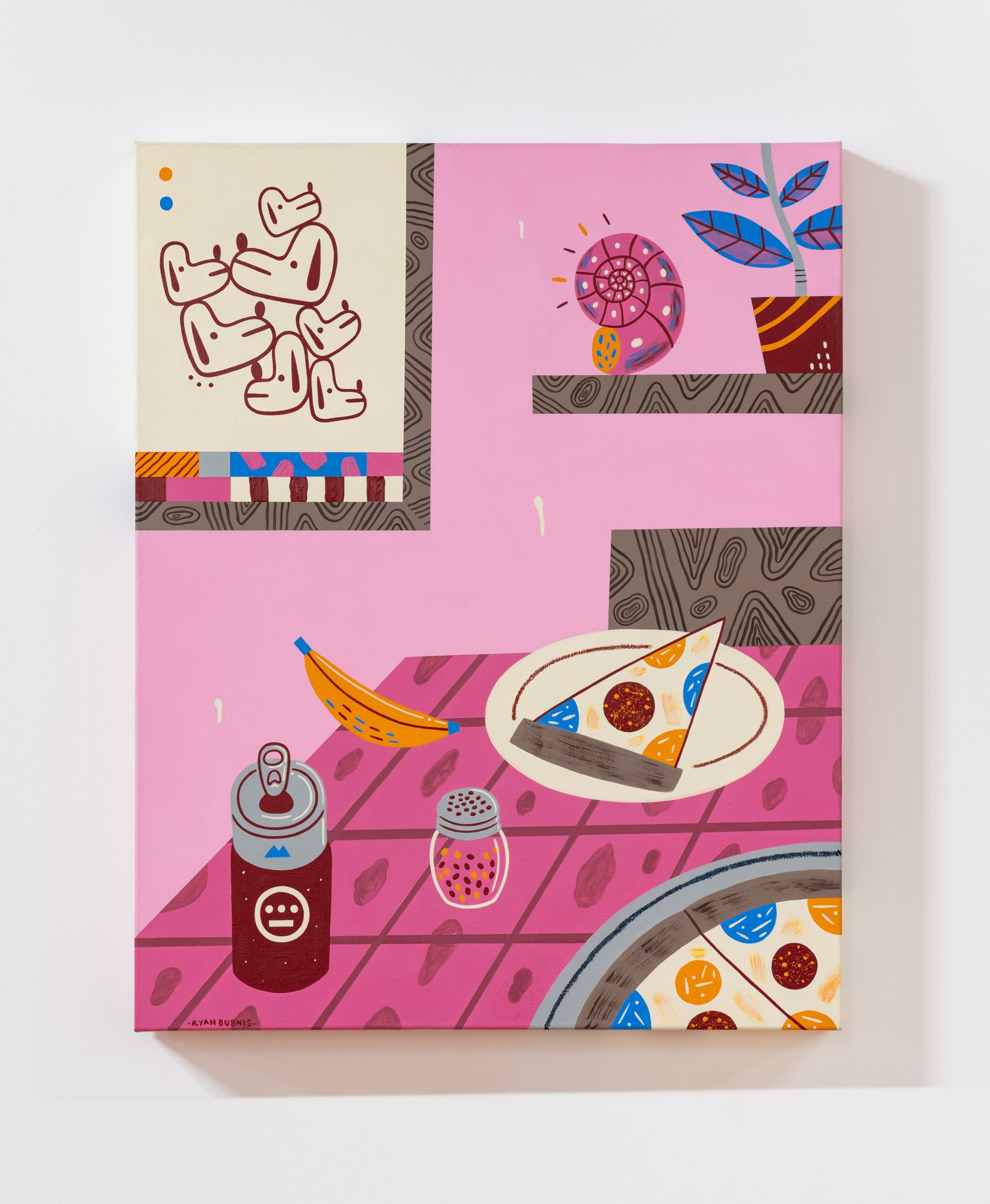 Friday Night is Pizza Night (The Pizza Painting)