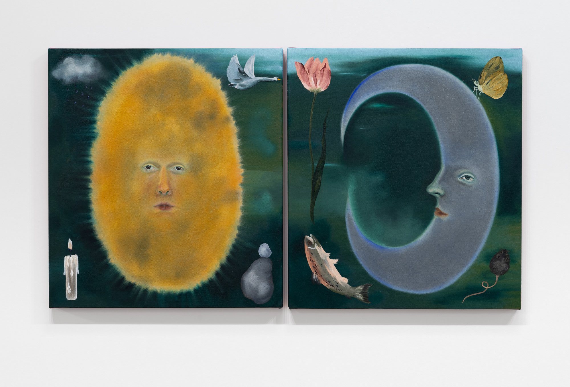 Flora and Fauna (diptych)