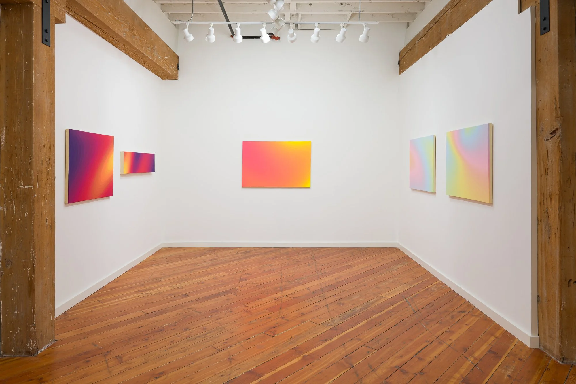 Installation view of Bobby Adams exhibit at Chefas Projects in Portland