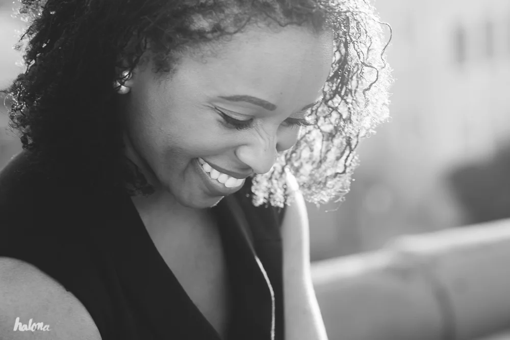 Indira Allegra smiling in a portrait.