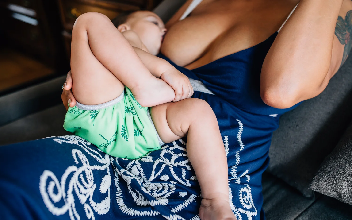 Mama and Baby Breastfeeding Session- Oakland Family Documentary Photographer