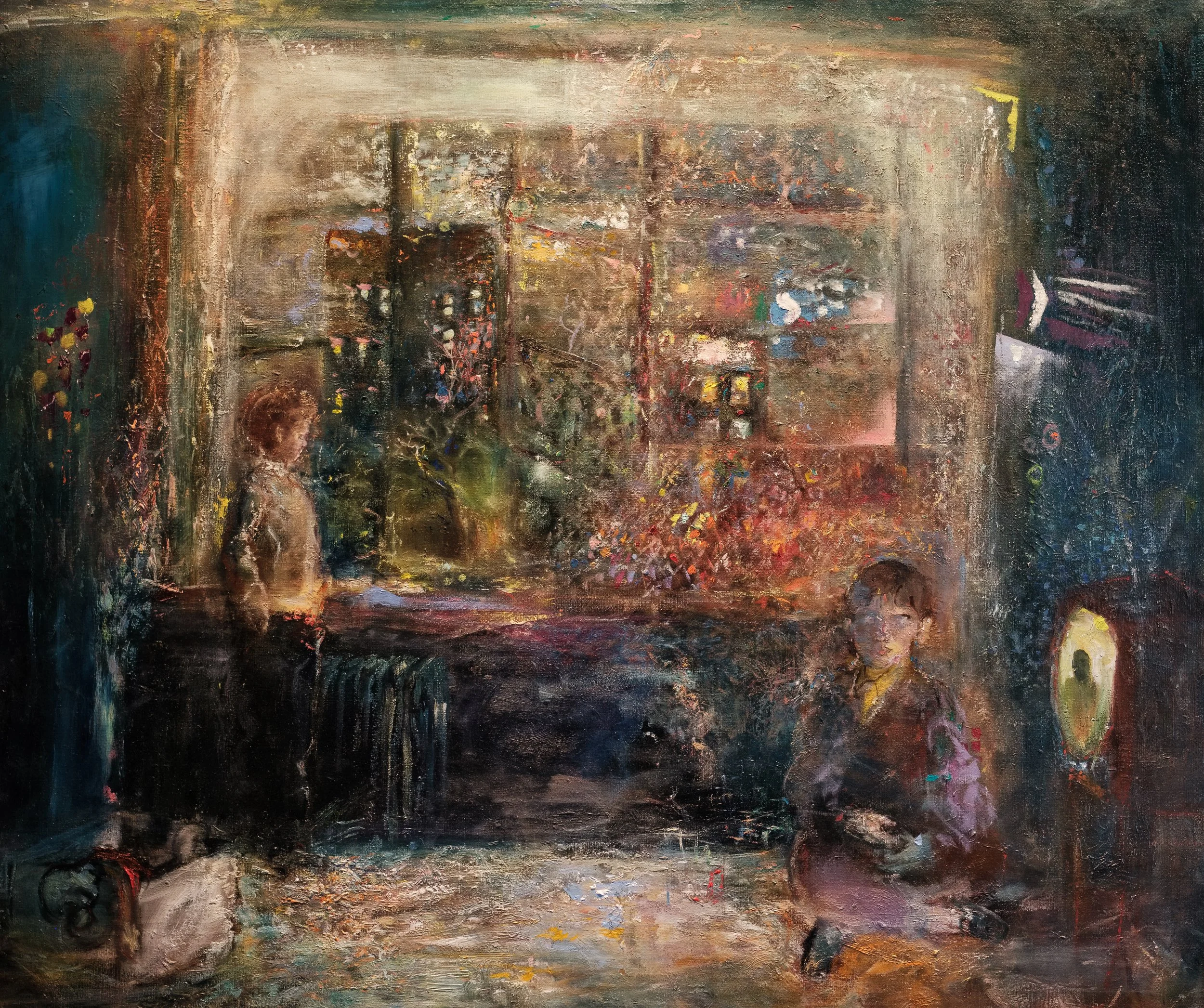 The Blizzard
 
 42" × 48"  Tempera and oil on linen  2025 