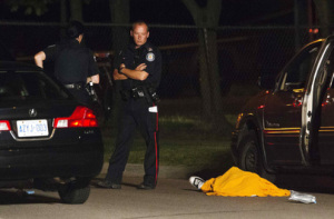 After the Danzig shooting. Photo by Mark Blinch, for Reuters, from Thestar.com