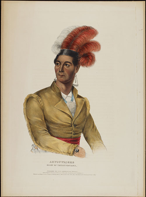 Ahyouwaighs, or John Brant. Painting by Charles Bird King.