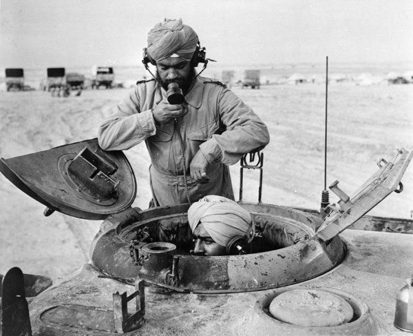 Sikh soldiers in a tank in Libya in WWII. Lifted from http://recruitmenthistory.blogspot.ca/