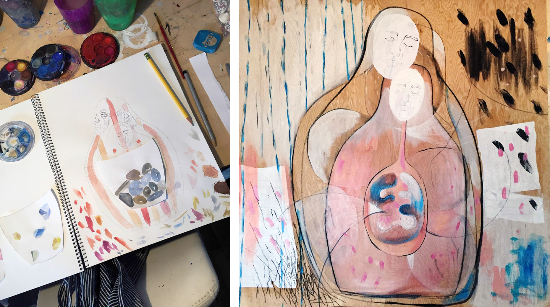 Notebook and Painting by Amada Estabillo