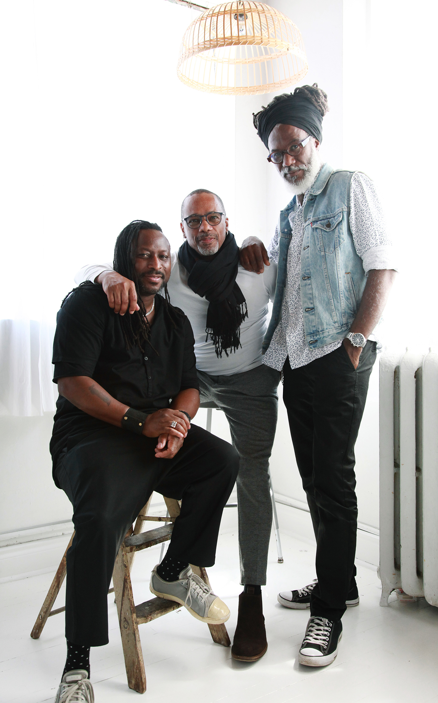 Rinaldo Walcott, Associate Professor & Writer; Michael Chambers, Photographer; Wayne Salmon, Writer & Photographer Photograph by Liz Ikiriko