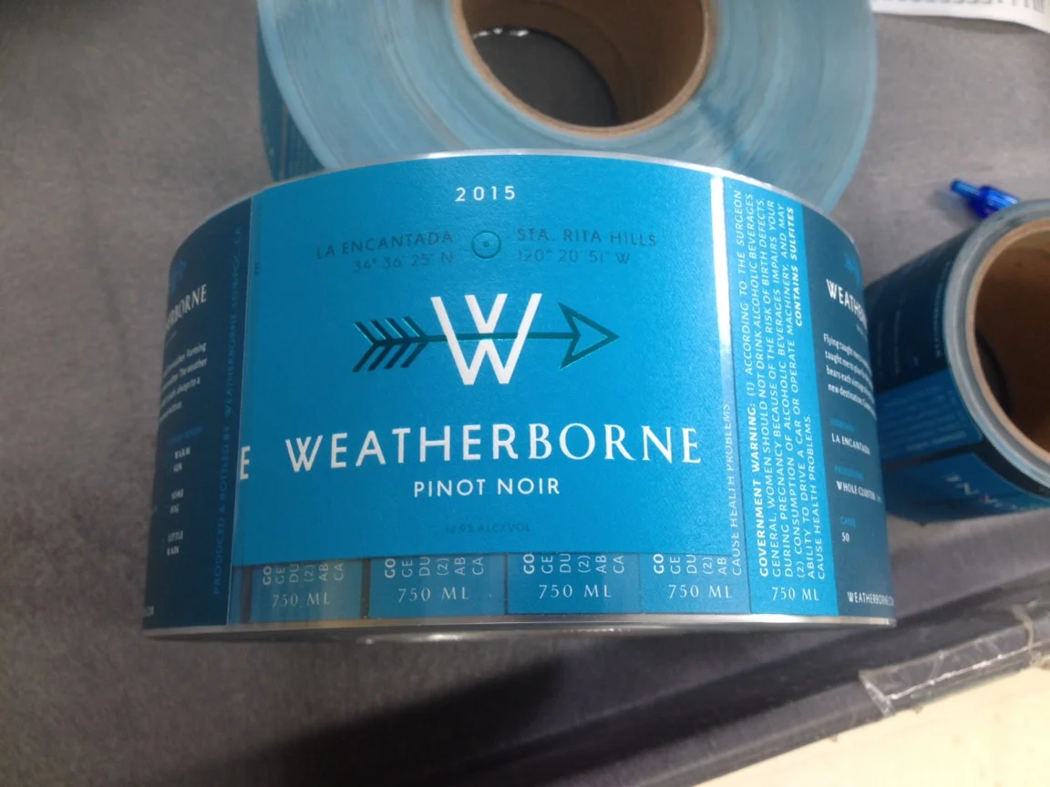 New vineyard designate wine label design