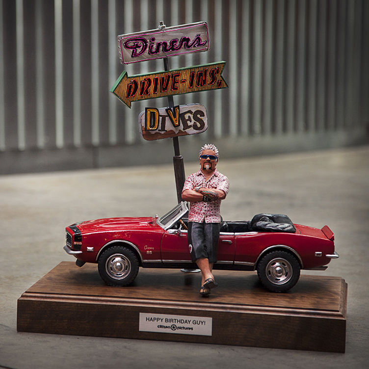 Guy Fieri sculpture
