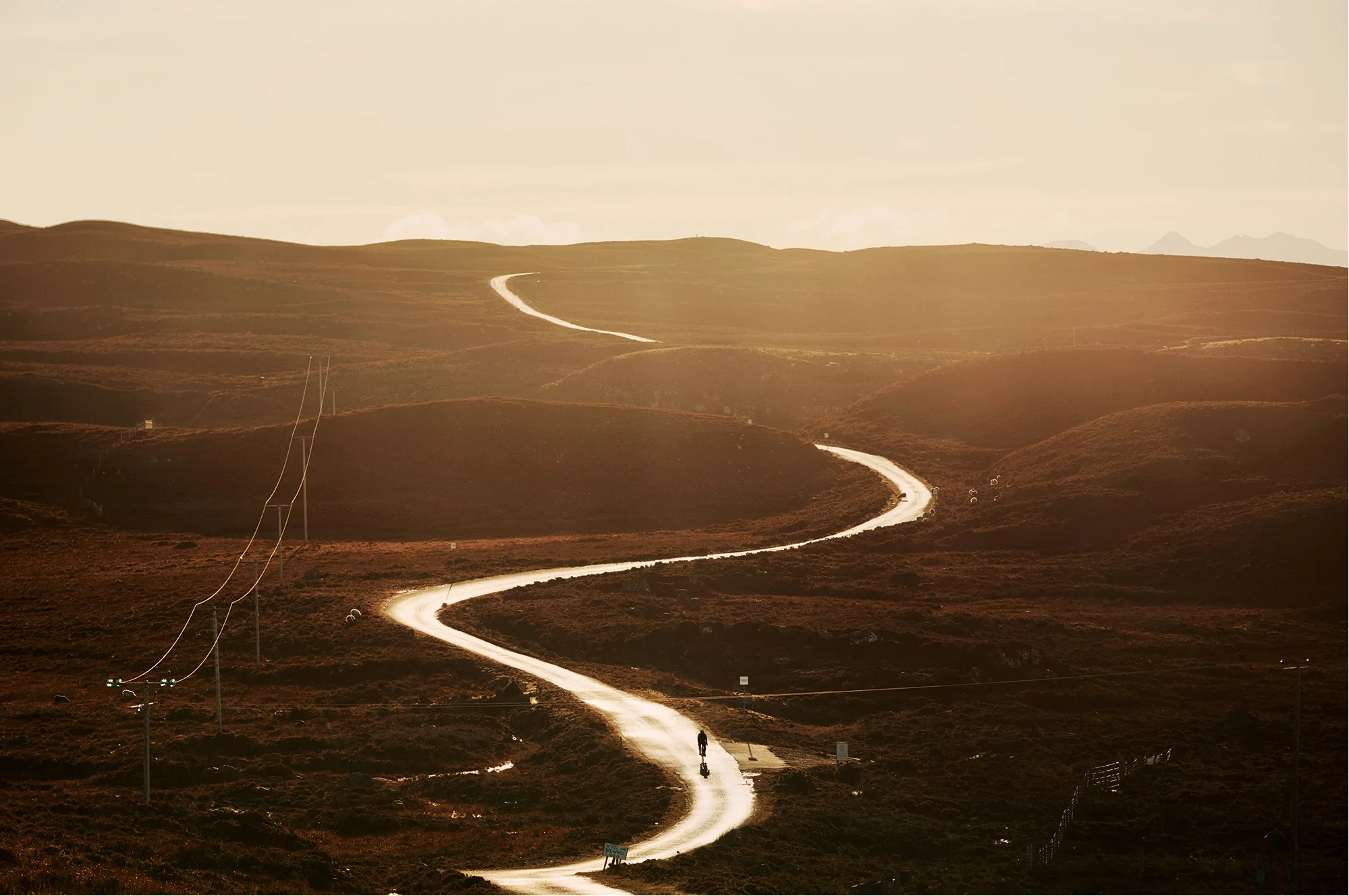 A project looking at the most dramatic roads to cycle in the north of Scotland.