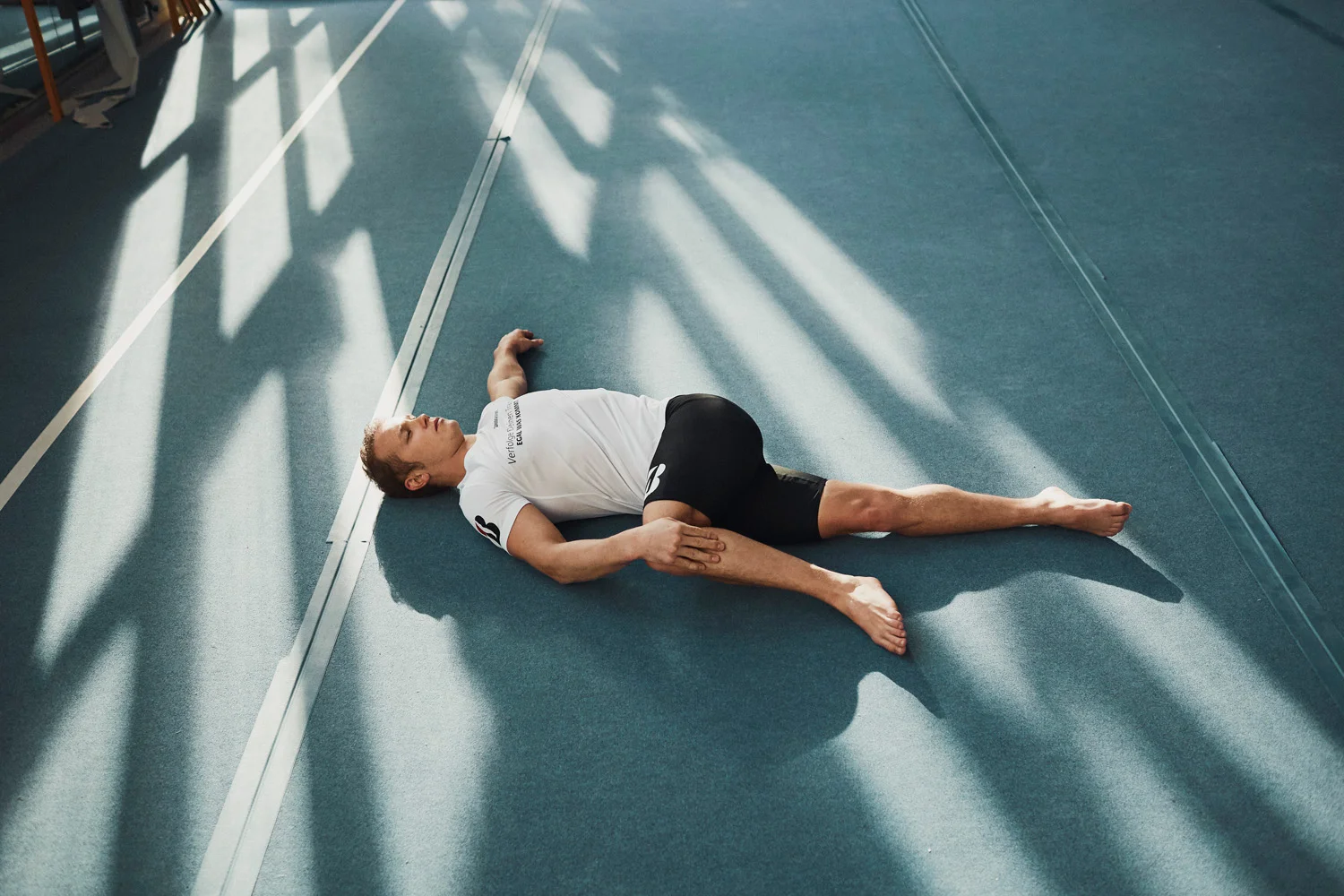 A portrait shoot with Olympic Gold Medalist Fabian Hambuchan of Germany for Bridgestone.