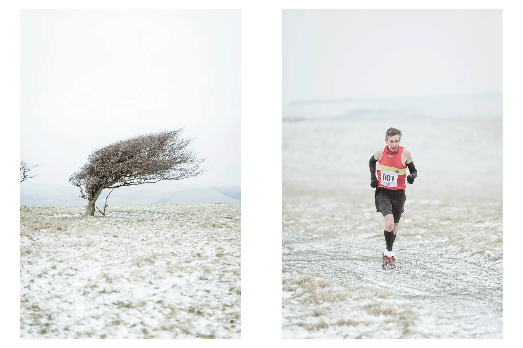 The Moyleman is an offroad marathon run over the South Downs around the town of Lewes. Without being difficult enough, this year a fresh dump of snow, a chilling northerly wind and temperatures just above freezing made it particularly challenging.