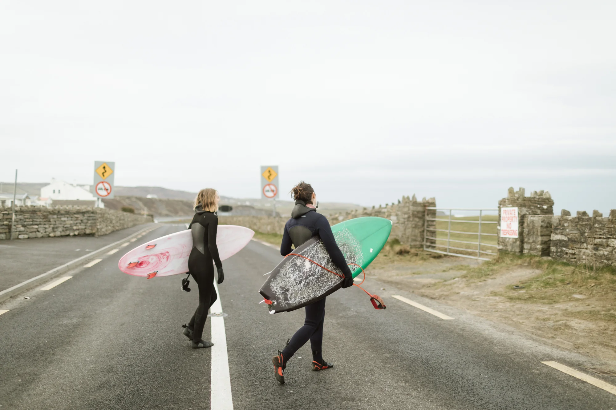 Cold water surfing on Ireland's West coast.