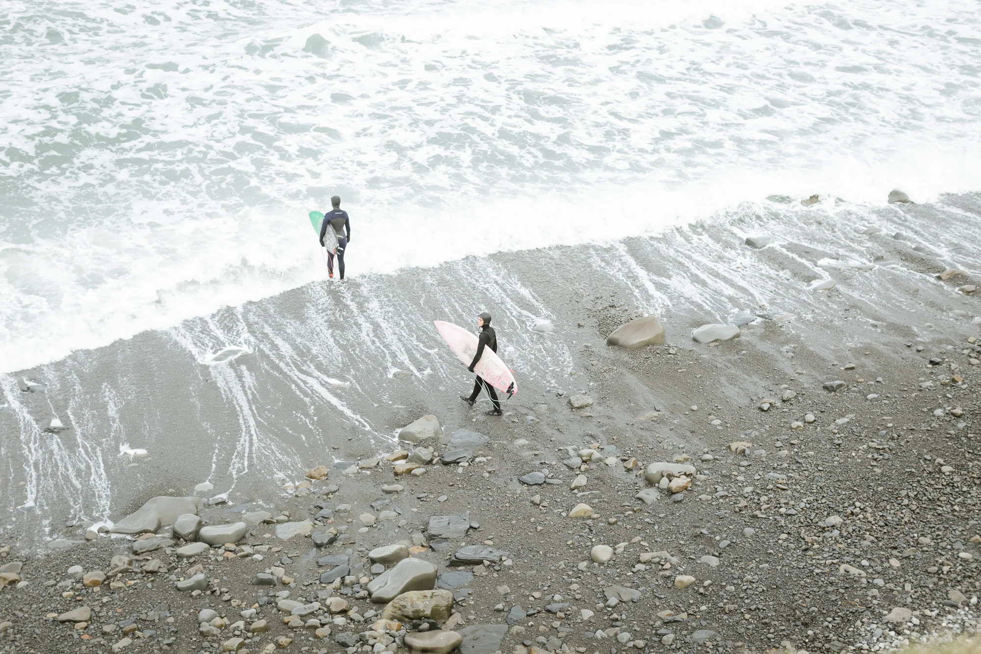 Cold water surfing on Ireland's West coast.