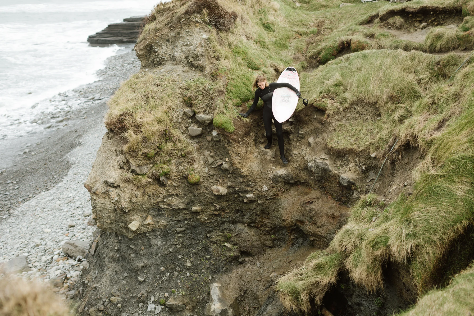 Cold water surfing on Ireland's West coast.
