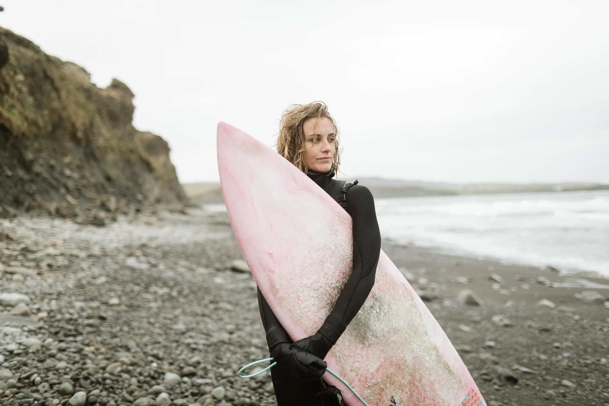 Cold water surfing on Ireland's West coast.