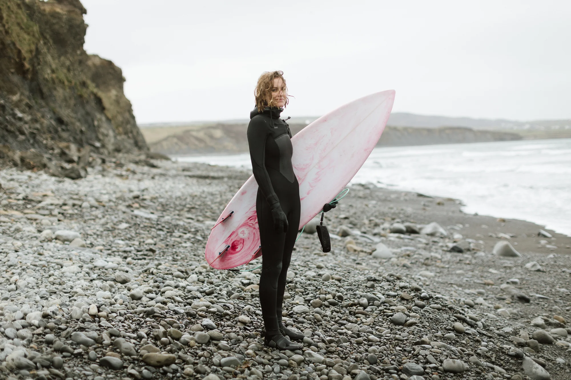Cold water surfing on Ireland's West coast.