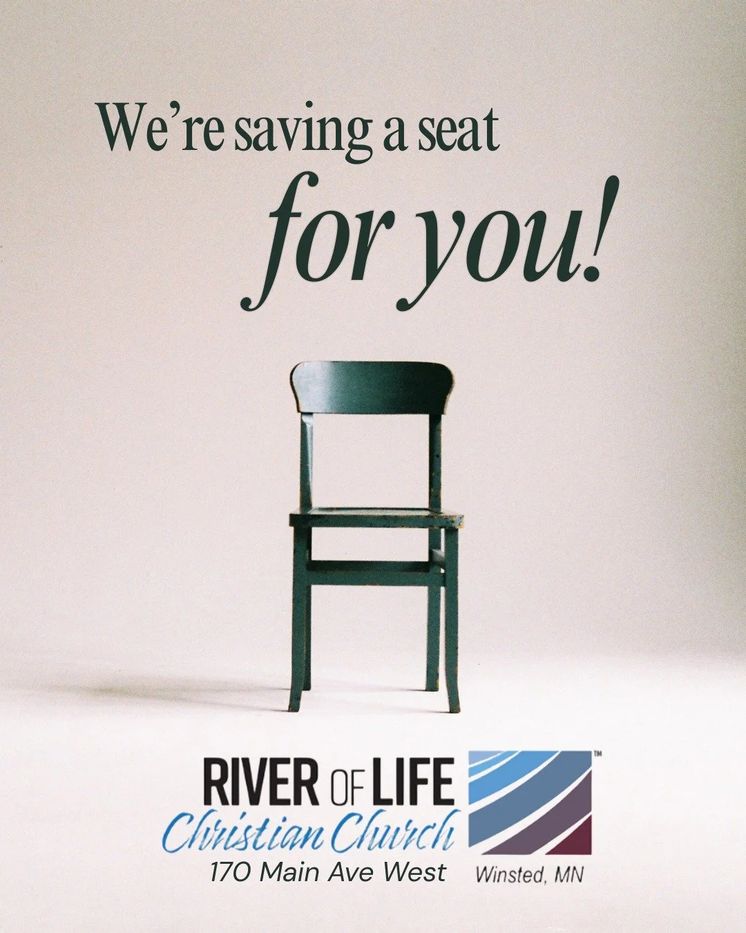 Join us at River of Life Christian Church this Saturday for an evening of connection, community, and faith.

✨ Fellowship starts at 4:30 PM with a free dinner
⛪ Service begins at 5:00 PM
📍170 Main Ave West, Winsted

Come as you are, bring a friend, 
