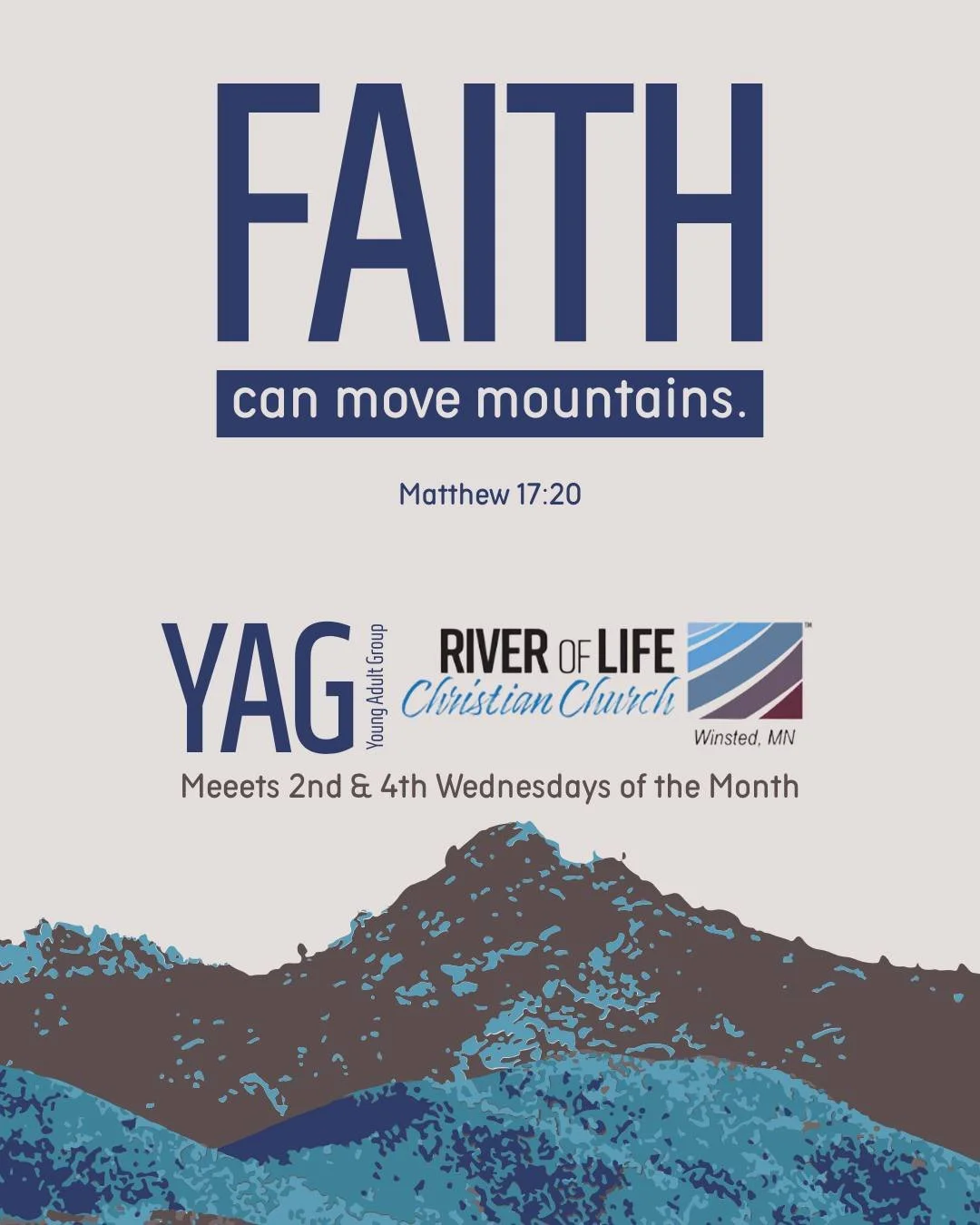 🔥 Young Adult Group (YAG) 🔥

Looking for a place to connect, grow, and have real conversations? Our Young Adult Group is the perfect spot for you!

🗓 2nd &amp; 4th Wednesdays of the Month
⏰ 6:30 &ndash; 8:30 PM
👥 Ages 16+

Come hang out, build fr