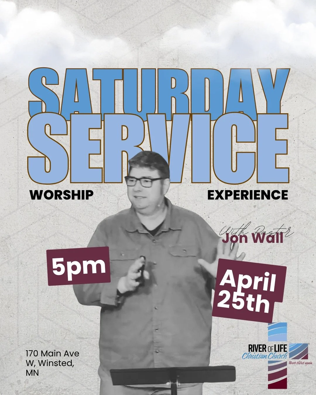 Join us on Saturday night at 4:30pm for a fellowship meal 
and at 5pm for service! We have a seat for you! 
📍170 Main Ave W, Winsted, MN 55395
 
#thewordofgod #YouAreInvited #ᴊᴇsᴜssᴀᴠᴇs #prayerispowerful #FaithAndFellowship