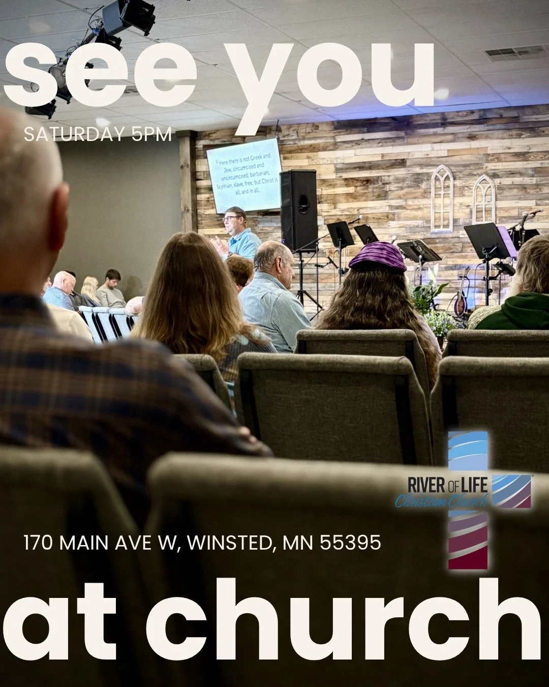 River of Life Christian Church is a community of believers striving to live out, reach out, and deepen our Christian faith together, relying on God to give us what we need each day. If this sounds like something you'd want to be a part of, please joi